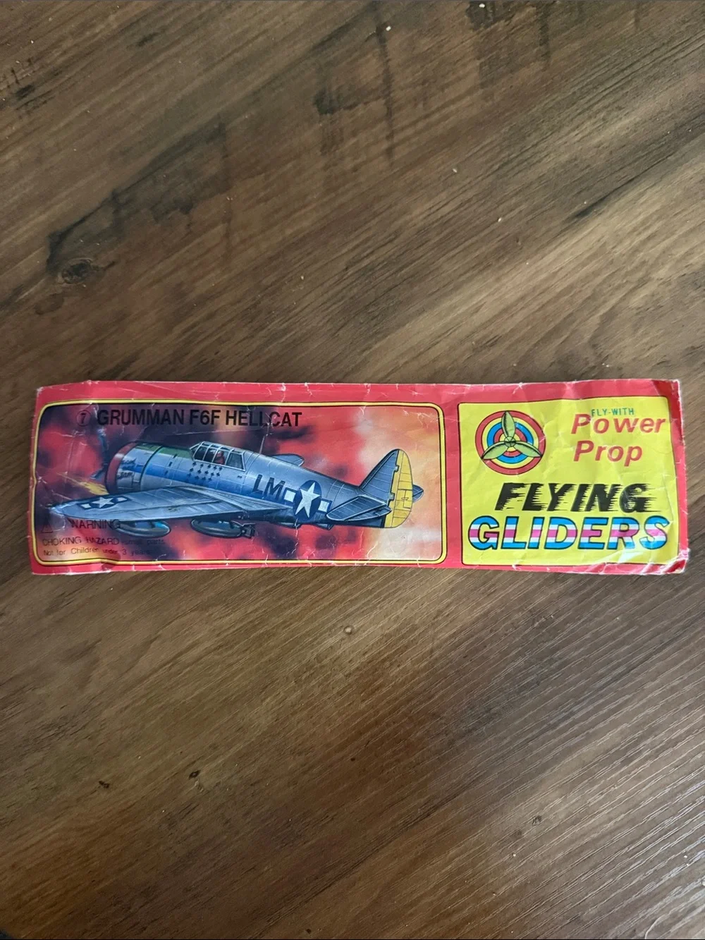 Vintage WWII Fly with Power Prop Flying Glider Grumman F6F Hellcat airplane
